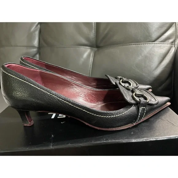 Furla Black Leather Women's Shoes - Picture 4 of 9